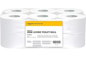 AMAZONCOMMERCIAL Amazon Commercial Recycled Mini Jumbo Toilet Roll (Pack of 12)