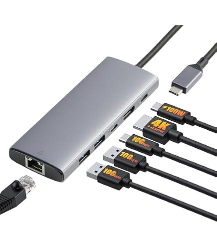 Hub USB C 7-en-1 Club3D CSV-2553 : HDMI 4K, SD/TF, USB-A, Ethernet RJ45 Et Charge PD 100W