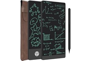 LONGTOO LCD Writing Tablet, Double-sided Full Screen Erasable Digital Notepad for Kids and Adults, Drafting, Taking Notes and Leaving Message, 6.5"& 6" Inches Screen Black