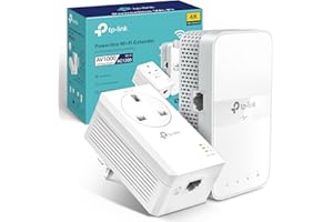 TP-Link TL-WPA7617 KIT AV1000 Powerline Adapter WiFi Extender, WiFi 1200Mbps, Ethernet Ports, Powerline WiFi Extender, Powerline Network Adapters, Plug & Play, 4K video streaming & Online Gaming