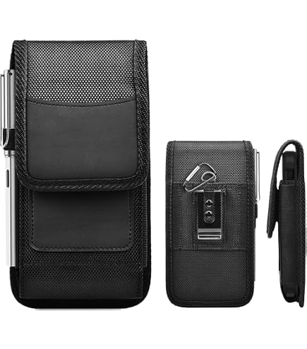 MyGadget Cover per Smartphone fino a 7,1 Pollici - Custodia con Tracolla regolabile intorno al Collo - Cordoncino in Nero