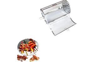 YuWangg cestello friggitrice ad Aria,Girevole a 360 Gradi,griglia per girarrosto,cestello friggitrice,cestello Rotante friggitrice ad Aria,Adatto per Barbecue, friggitrici ad Aria