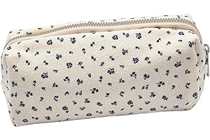 OYIWINMI Federmäppchen für Schule Büro, Federtasche mit Reißverschluss, Mäppchen mit Aesthetic Blumen, Pencil Case für Mädchen Kosmetiktasche und Geldtasche