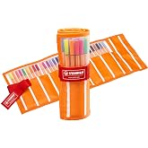 STABILO point 88 - İnce Ke&ccedil;e U&ccedil;lu Kalem - 30'lu Roller Set - &Ccedil;eşitli Renkler - 30 adet - 5 neon renk dahil