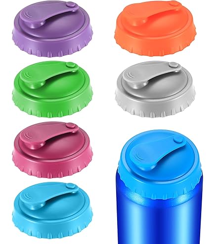 5 Pezzi Di Coperchio Per Lattine Per Bevande, Soda, Chiusura A - Foto 6