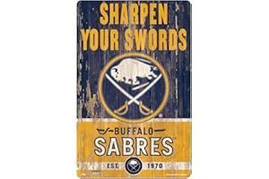 WinCraft NHL Buffalo Sabres 11 x 17 señal de madera, color del equipo, talla única