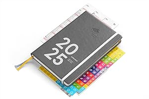‎WEEKVIEW weekview compact extended 2025 - grey edition - Der clevere 18-Monate Organizer! Von Okt 2024 bis Mrz 2026 A6+
