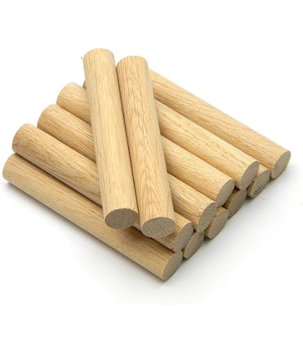 Confezione Da 50 Tappi Coprivite In Rovere A Testa Piatta, 10 Mm, Finitura Incrociata, Per Legno, Copertura Professionale