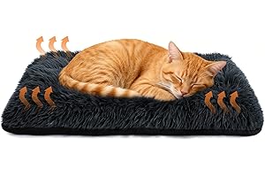 Voarge Cuscino autoriscaldante da viaggio per gatti e cani, cuscino auto-riscaldante, coperta per gatti con fondo non scivoloso, tappetino termico letto per animali domestici senza elettricità