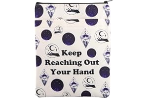 FEELMEM Acotar - Funda de libro Acotar Velaris Gift Keep Reaching Out Your Hand The Night Court Book Covers Bookish Gift Zipper Book Protector