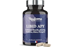 Apyforme - Libid Apy Booster - Energie, Puissance et Endurance - A base d'Ecklonia, Ginseng, Maca, Fenugrec et Tribulus - 100% Naturel - 60 Gélules - Fabriqué en France