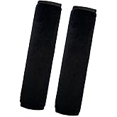 Medsuo 2 Pack Universal Soft and Comfortable Car Seat Belt Pads Harness Pads Baby Stroller Hanger Cases Backpack