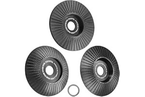 FOCSTOL Disques Bois - 3 pièces 125mm pour Meuleuse d'angle avec Arbre 22,23/15,875mm pour Bois Meuler Façonnage Polissage Sculpture