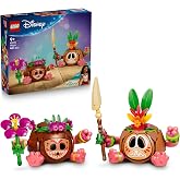 LEGO Disney Moana Kakamora 43293-9 Yaş ve &Uuml;zeri &Ccedil;ocuklar i&ccedil;in Mızrak, &Ccedil;i&ccedil;ek ve Kakamora'nın Rengiyle Uyumlu Farklı Başlıklar 