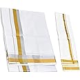 TUNI MANI Cotton Zari Border Men's Dhoti