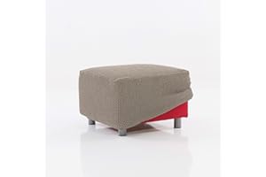 MAXIFUNDAS FUNDAS DE SOFA & CHAISE LONGUE MAXIFUNDAS - Funda de Puff RELIVE Lino. Válido para Puffs de 40 a 60 cm Cada Lado
