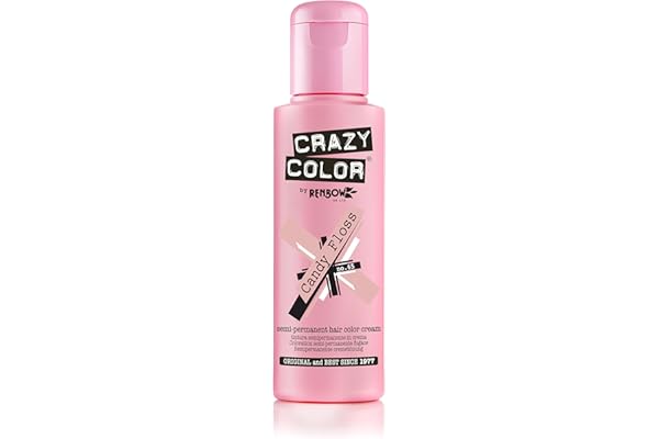 Crazy Color Candy Floss no 65, 100ml - Crema colorante Rosa brillante