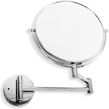 UGThome Damen-Schminkspiegel, 6 Zoll – Doppelseitig (1x/3x), Drehbar, Mit Griff
