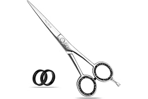WISH BEAUTY,THE ROYAL ELEGANCE Wishbeauty Hairdressing Barber Hair Scissor for Professional Hairdressers Barbers Stainless Steel Hair Cutting Shears - for Salon Barbers, Men, Women, Children and Adults (Japanese, 6 inches)