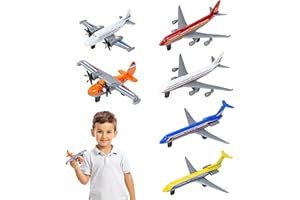 EujRcf 6 PCS Toy Airplane Model, Aeroplane Toys for Kids, Alloy Planes Model, Age 3-12, Diecast Airplane Toys For Boys & Girls Birthday Party Favors Airforce Party Favors