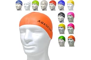 AQASKIN - 1 pcs - Casque de Natation Professionnel en Silicone Pro bi-élastique - Rabais quantités - Piscine, Aquagym, Sports Nautiques - Adultes et Adolescents.