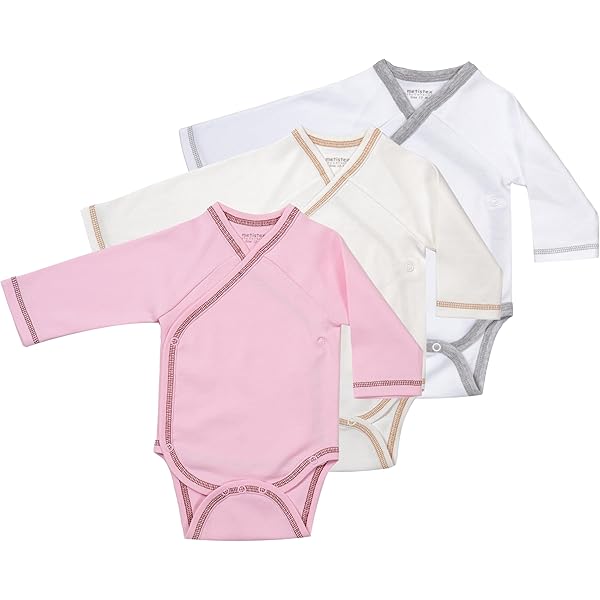 Kindsgard Baby Wickelbodys 3er-Pack - 100% Bio-Baumwolle OEKO-TEX