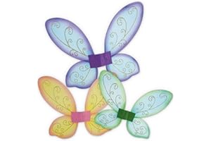 KARNEVALSTEUFEL.DE KarnevalsTeufel Elfenflügel, Feenflügel, Schmetterlingsflügel in 3 erhältlich, Märchen, Elfen, märchenhaft, zauberhaft (Lila)