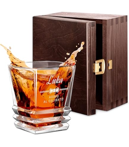 Bicchieri Whiskey Maverton In Vetro | 6 Pezzi Da 250 Ml | Incisione Personalizzabile - Foto 7