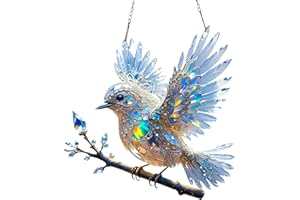 ASPUIC Suncatcher Garden Ornaments Outdoor,Acrylic Hanging Ornaments for Window Decorations,Bird Hanging Decorations,Suncatcher Hanging Garden Ornaments Outdoor,Acrylic Sun Catchers for Windows Balcony