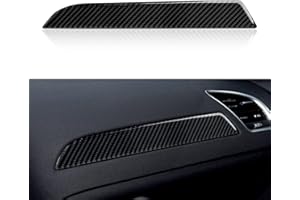 OYDDL Auto Armaturenbrett Aufkleber Cover Kohlefaser Trim Kompatibel mit Audi A4 B8 2008 2009 2010 2011 2012 2013 2014 2015 Interieur Zubehör