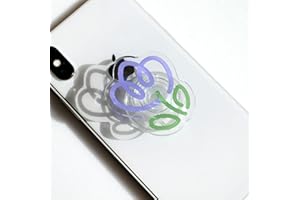 RYMAUP® Soporte de acrílico único para teléfono Celular con Flor de tulipán Soporte Seguro expandible Transparente para teléfono Celular Soporte Plegable para teléfono Inteligente y Tableta (púrpura)