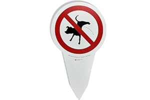 ‎ALLESKLARO DIGITALDRUCK AllesKlaro® Anti-Pinkel-Schild für Hunde – „Hier kein Hundepinkeln“ – XXL Steckschild 280 x 160 mm – wetterfest & rostfrei – stabile 4 mm Alu-Verbundplatte für Garten, Zaun & Vorgarten