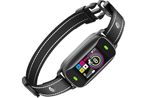 DITTYBUY Collier Anti Aboiement Chien Rechargeable,7 Modes Son/Vibration/Choc/Combiné,Étanche IP67,5 Sensibilités,Détection D’aboiement Intelligent Réglable pour Petit/Moyen/Gros Chien