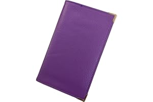GWENMODE Etui Porte Carte Grise et Assurance en Cuir de Vachette - Pochette Pratique et Élégant - Dimensions Optimales pour Papier d'Identité Française Idéal pour Protéger Vos papiers Moto Auto (Mauve)