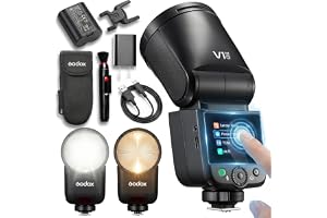 Godox V1 mid S TTL-blixt för Sony, 55Ws, med VB22 USB-C-litiumbatteri