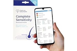 Check My Body Health | Complete Food Intolerance Test | Check for 970 Different Intolerances | Easy to Use Home Hair Strand Testing Kit & Intolerance Screening for Adults | Results in 5 Days