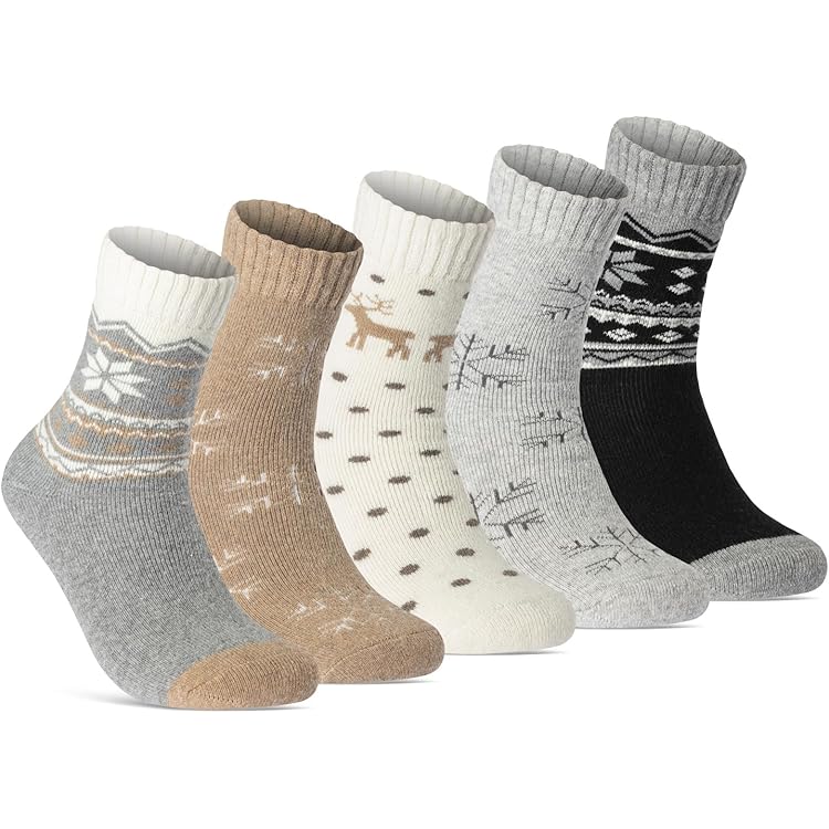 Snow Boots 40 Dicke Thermo-Stiefelsocken Aus Wollmischung, Größe UK 4-7 – Für Wandern, Ski & Winter Socken Mit Arch Support