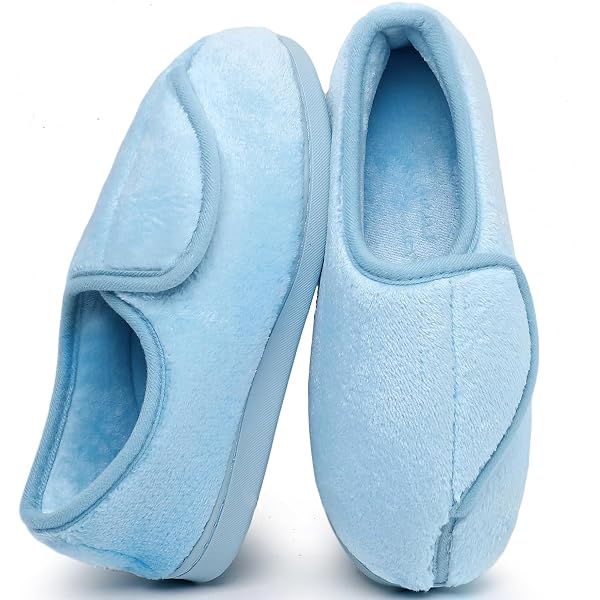 Chaussures Diabétiques Hiver Extra Larges - Bottines Ajustables Velcro, Doublure Polaire - Pour Pieds Gonflés, œdème, Neuropathie