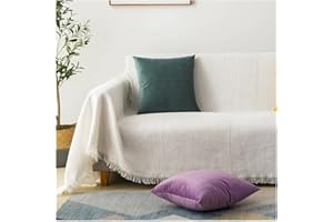 ANAZOZ Copridivano 4 Posti Letto,Fodere Copridivano Bianco Telo Copridivano di Cotone Modello di Trama,4 Posti(230x340CM)