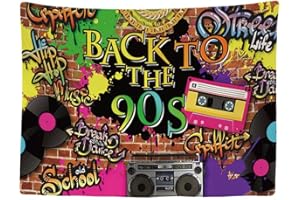 Ulticool - Wandteppich Tapestry Dekoration Wohnung - 90s Deko Party 90er Jahre Vintage Graffiti - 200 x 150 cm - Wandtuch Wandbehänge - Accessoires für Schlafzimmer Kinderzimmer