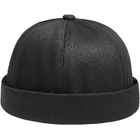 Men's Cotton Skullcap Beanie – Adjustable Rolled Cuff, Brimless Docker Cap For Casual Wear - View #7
