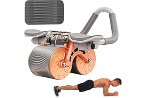 YYCFB AB Wheel Roller, rodillo abdominal con rodilleras, entrenador abdominal para el hogar, abdominales, entrenador abdominal, entrenador abdominal para fortalecer la musculatura del núcleo