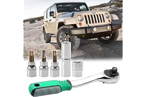 MOEBULB Torx-Entfernungswerkzeug-Set für Jeep 2007–2025 Wrangler JL JK & Gladiator 2-4 Türen 82214166AB 68361574AB Soft Hard Top & Door Ratschenschlüssel Installation Torx Tool Kit