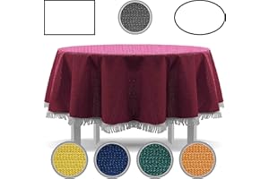 EXKLUSIV HEIMTEXTIL Esclusiva tovaglia termica da giardino con frange, rotonda, ovale, quadrata, classica., Blu, 130x180 cm eckig