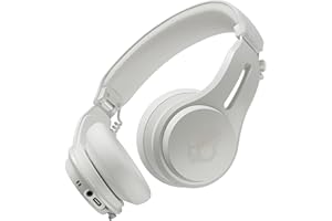 Skullcandy Icon ANC Supra-auriculaire Suppression Active du Bruit Casque Bluetooth sans Fil, 60 Heures d'autonomie, Microphone, Compatible iPhone et Android - Bone