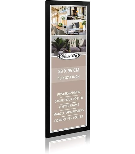 Cadre Mural Blanc 100x100 Cm Pour Grands Posters Et Photos - Style Bois Moderne Avec Verre Plastique - Décoration Salon Ou Bureau