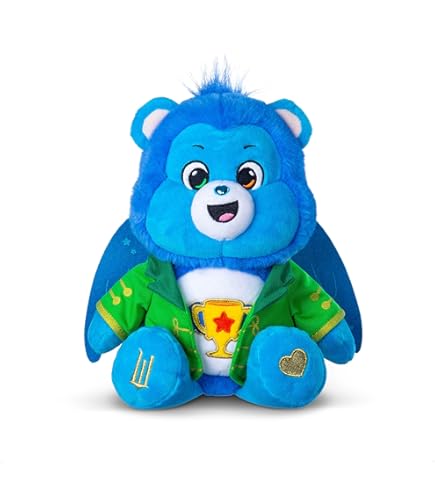Basic Fun Orsetti del Cuore 22 cm – Set 2 Peluche Wicked (Good Luck come Elphaba & Love-a-Lot come Glinda) – Collezione Care Bears x Wicked
