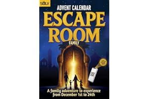 Escape Room Advent Calendar for the Family: An Interactive Puzzle Adventure for Parents and Kids Ages 8+ (Book+App)
