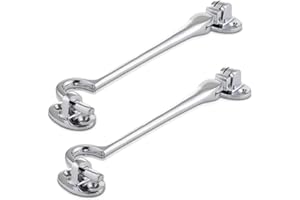 XFORT® 150mm Chrome Cabin Hook, Gate Latch, Door Hook, Eye Latch