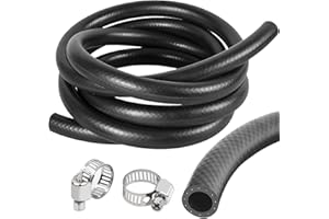 BEATIFIC Tubo in Gomma per Radiatore, Benzina e Diesel, Diametro Interno 8 mm, Esterno 14 mm, Lunghezza 1 Metro, Tubo dell'Acqua di Raffreddamento per Carburante, Con 2
